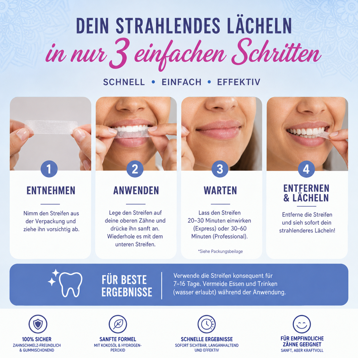 Whitening-Streifen
